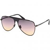 Солнцезащитные очки , авиаторы, оправа: металл, градиентные, черный Tom Ford