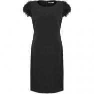 Платье-футляр , вечернее, прилегающее, размер 44, черный ANTONIO COSENTINO