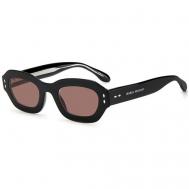 Солнцезащитные очки , овальные, оправа: пластик, для женщин, черный ISABEL MARANT