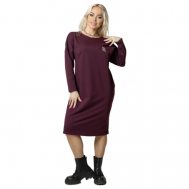 Платье , размер 48, бордовый Elena Tex