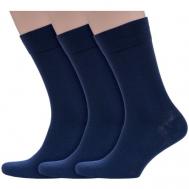 Мужские носки , 3 пары, размер 27, синий Grinston