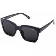 Солнцезащитные очки , квадратные, оправа: пластик, с защитой от УФ, для женщин, черный Alberto Casiano