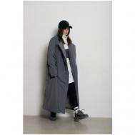 Пальто  , демисезон/зима, размер L, серый Alexandra Talalay