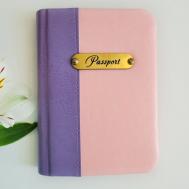 Обложка для паспорта , экокожа, подарочная упаковка, розовый, фиолетовый scrap_may
