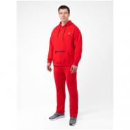 Костюм , олимпийка, худи и брюки, силуэт прямой, размер 60, красный Великоросс