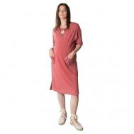 Платье , размер 42-44, красный, розовый Мамуля Красотуля