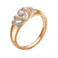 Кольцо АЙМИЛА, красное золото, 585 проба, бриллиант, размер 16.5, золотой, бесцветный Аймила