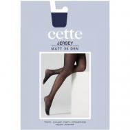 Колготки    Jersey, 30 den, матовые, без шортиков, с ластовицей, размер 1-2, синий CETTE