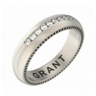 Кольцо Grante белое золото, 585 проба, бриллиант, размер 16.5, белый Грант