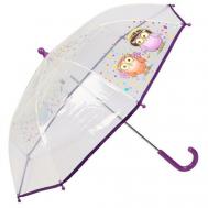 Зонт-трость , механика, для девочек, фиолетовый ArtRain