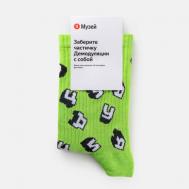 Носки  Демодуляция, размер 40/43, зеленый Яндекс