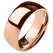 Кольцо обручальное , размер 21.5, золотой, розовый Spikes