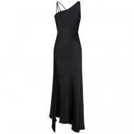 Платье , вискоза, вечернее, полуприлегающее, размер M, черный DJONFABE
