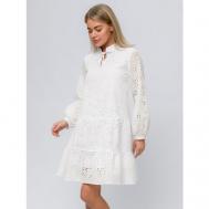 Платье , повседневное, мини, размер 44, белый 1001dress