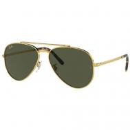 Солнцезащитные очки , авиаторы, оправа: металл, с защитой от УФ, золотой Luxottica