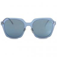 Солнцезащитные очки , оправа: металл, зеркальные, для женщин, серый LeKiKO