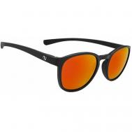 Солнцезащитные очки , круглые, оправа: пластик, спортивные, устойчивые к появлению царапин, черный Northug