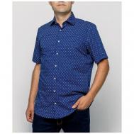 Рубашка , размер 40, синий Pierre Cardin