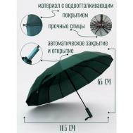 Зонт , автомат, купол 105 см., система «антиветер», чехол в комплекте, зеленый, бирюзовый M.N.S