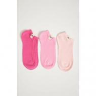 Носки , 3 пары, размер 39/42, розовый, мультиколор KATIA&BONY