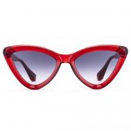 Солнцезащитные очки , овальные, для женщин, красный GIGIBARCELONA
