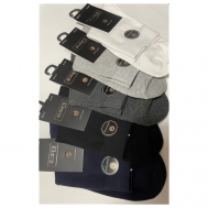 Носки , 5 пар, размер 41-47, серый, черный, белый Нет бренда