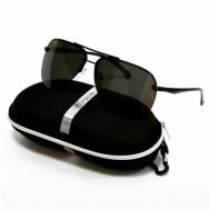 Солнцезащитные очки , авиаторы, ударопрочные, спортивные, устойчивые к появлению царапин, с защитой от УФ, поляризационные, черный Х0К