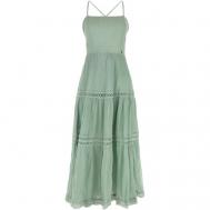 Платье , хлопок, размер 48/L, зеленый Guess