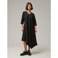 Сарафан размер XS, черный Ассиметричное платье женское Hassfashion