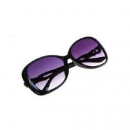 Солнцезащитные очки , оправа: пластик, с защитой от УФ, для женщин, черный Galante