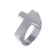 Кольцо , нержавеющая сталь, размер 21.5, серебряный DG Jewelry