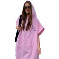 Пляжная туника, с карманами, размер 42/50, розовый Surf trip