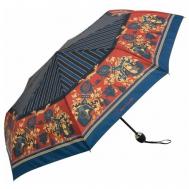 Мини-зонт , купол 96 см., 8 спиц, система «антиветер», для женщин, синий Pierre Cardin