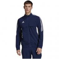 Олимпийка , силуэт прилегающий, размер XS, синий Adidas