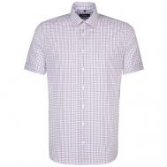 Рубашка , размер 42, белый, фиолетовый Seidensticker