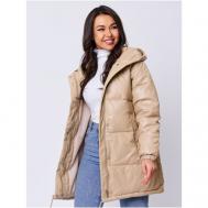 Кожаная куртка  , демисезон/зима, размер XL, белый E-LISMAN