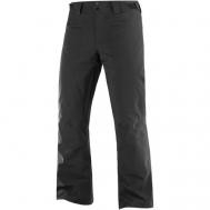 Брюки  Brilliant Pant M, карманы, мембрана, утепленные, водонепроницаемые, размер S, черный SALOMON