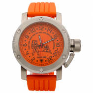 Наручные часы  Командирские Часы Высадка на Луне механические 127.15, оранжевый ТРИУМФ