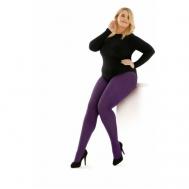Колготки   Curves Plush Opaque Tights, 60 den, размер XL, фиолетовый Pretty Polly