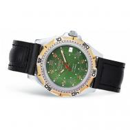 Наручные часы  Партнер Партнер 30159А, зеленый, серебряный Vostok