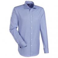 Рубашка , размер 41, синий, белый Jacques Britt