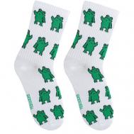 Женские носки  высокие, фантазийные, размер 35-40, мультиколор Yes!Socks