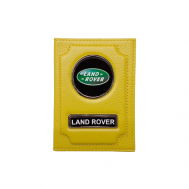 Обложка для автодокументов  1-6-740-5, желтый LAND ROVER