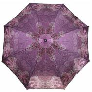 Зонт , автомат, 3 сложения, купол 102 см., 8 спиц, чехол в комплекте, для женщин, фиолетовый Fabretti
