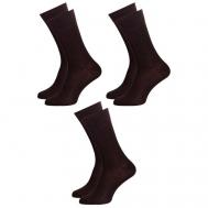 Мужские носки , 3 пары, классические, антибактериальные свойства, износостойкие, размер 29 (43-44), черный LORENZLINE