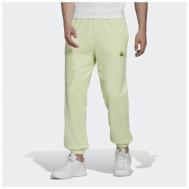 брюки , карманы, регулировка объема талии, размер s, желтый, зеленый Adidas