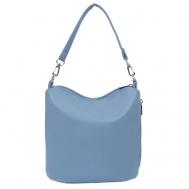 Сумка  торба , фактура гладкая, голубой Miss Bag