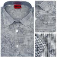 Рубашка , короткий рукав, размер 2XL, серый Wectcolor