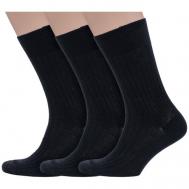 Мужские носки , 3 пары, размер 29, черный Sergio di Calze