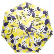 Зонт , автомат, 3 сложения, купол 90 см., 7 спиц, чехол в комплекте, для женщин, желтый Labbra